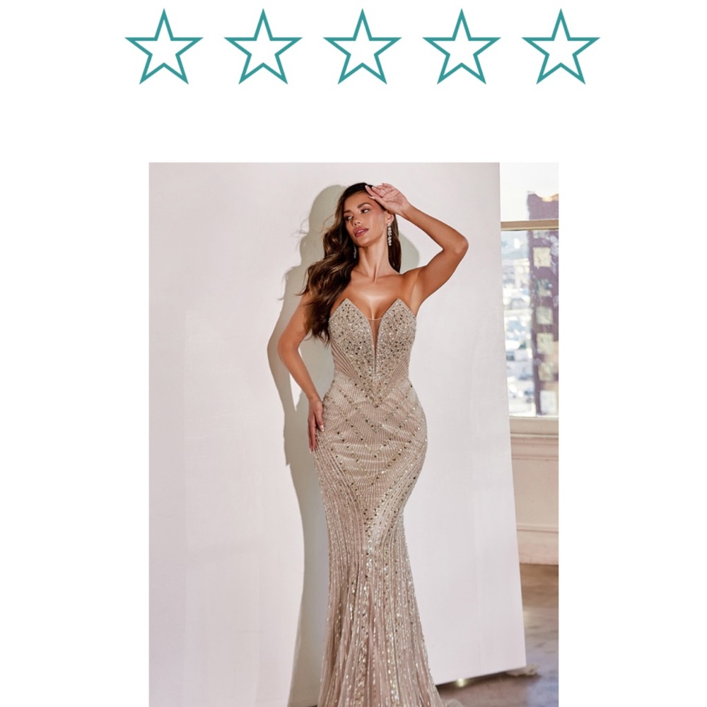 Glamorous Metallic Evening Gown